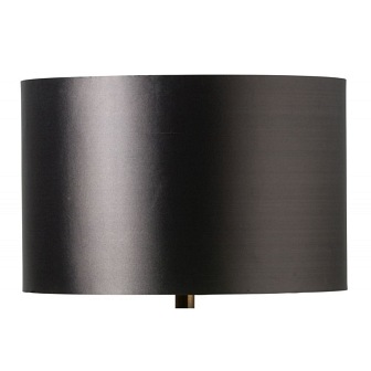 Duży cylindyrczny abażur Cooper grafit/czerń 40cm